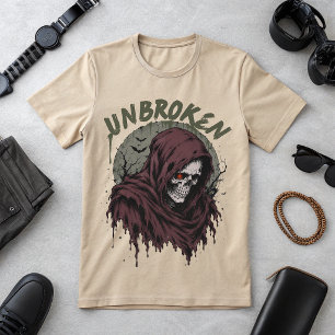 Camiseta gráfica de cráneo de la Parca sin romper
