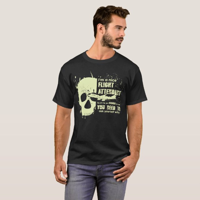 Camiseta Gráfica de cráneo de regalo divertida de T-Shirt (Anverso completo)