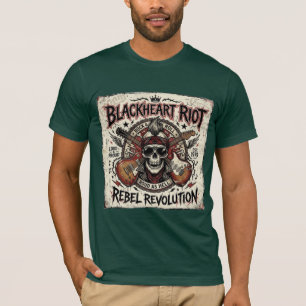 Camiseta gráfica de cráneo rebelde "The Headliner"