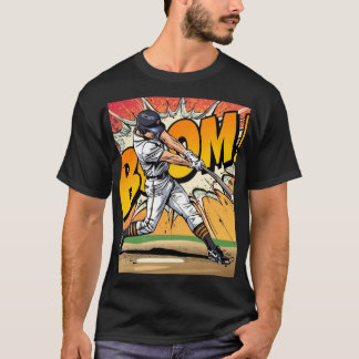 Camiseta gráfica de cricket T20 Bat Ball Boom