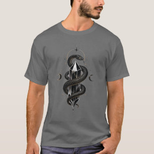 Camiseta gráfica de cristal de serpiente