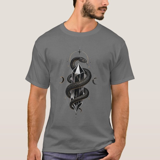 Camiseta gráfica de cristal de serpiente (Anverso)