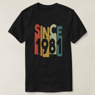 Camiseta Gráfica de Cumpleaños Puesta de Sol Retro