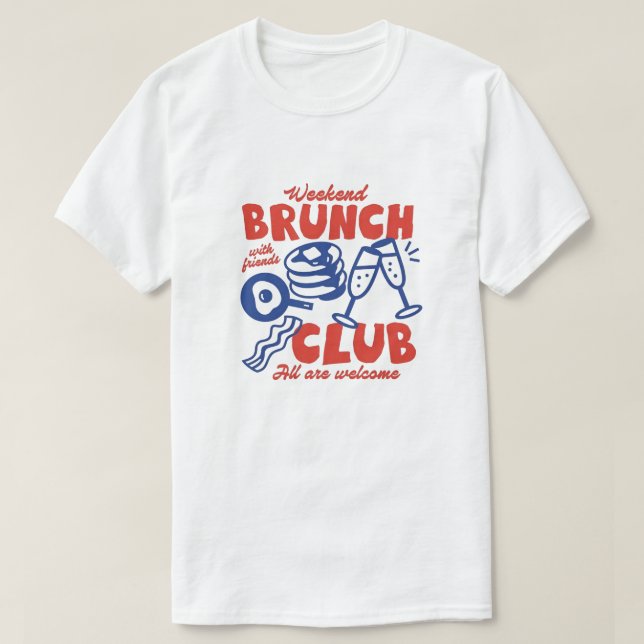Camiseta Gráfica de Desayuno con Amigos  (Diseño del anverso)