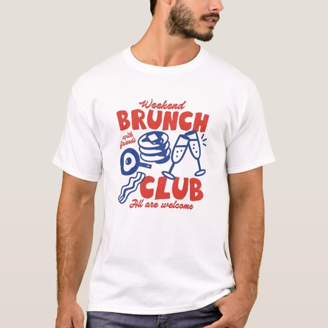 Camiseta Gráfica de Desayuno con Amigos  (Anverso)