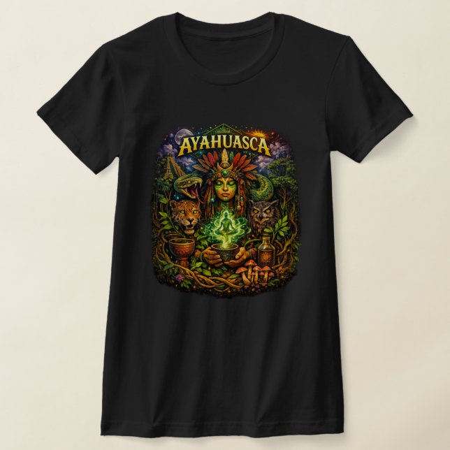 Camiseta Gráfica de Despertar con Ayahuasca (Distribución)