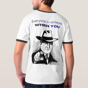 Camiseta gráfica de detective noir misterioso