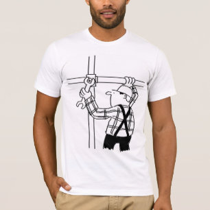 Camiseta gráfica de dibujos animados de montador d