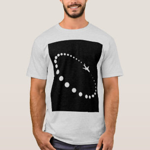 Camiseta gráfica de dibujos animados de vuelo de a