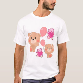 Camiseta gráfica de dibujos animados divertida par