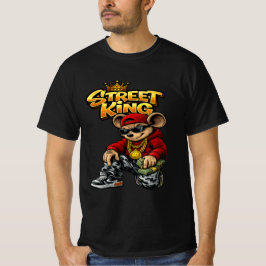 Camiseta gráfica de dibujos animados urbanos Stree