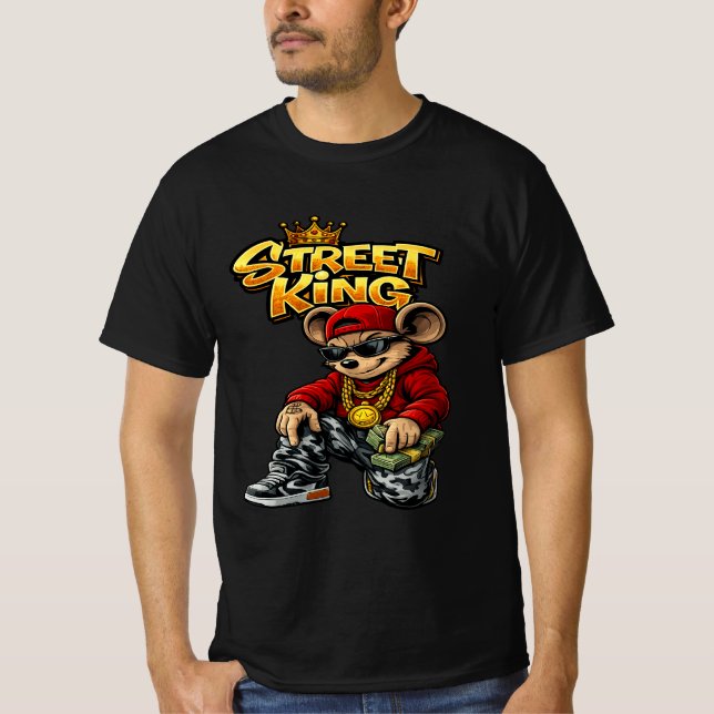 Camiseta gráfica de dibujos animados urbanos Stree (Anverso)