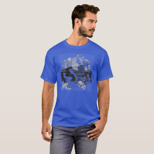 Camiseta gráfica de diseño musical para hombres