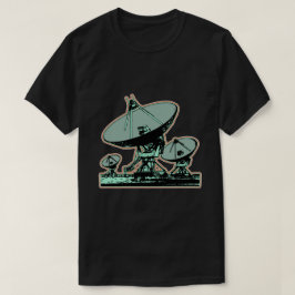 Camiseta Gráfica de Dish por Satélite Retro
