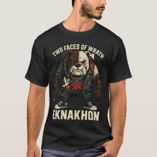 Camiseta gráfica de dos caras de la ira - Bulldog