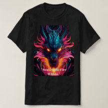 Camiseta gráfica de dragón cyberpunk neon - Mini l