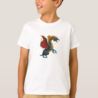 Camiseta gráfica de dragón para niños