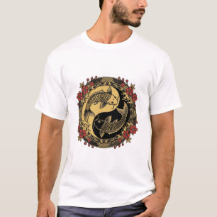 Camiseta Gráfica de Dragones Yin Yang