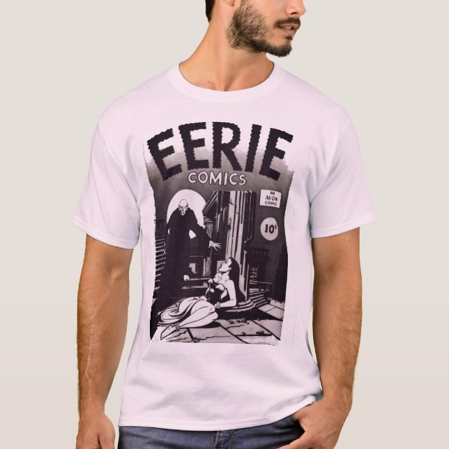 Camiseta gráfica de EERIE Comics de los años 50 (Anverso)