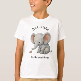 Camiseta Gráfica de Elefante Agradecido