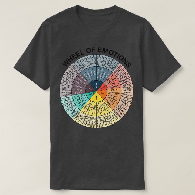 Camiseta Gráfica de emoción de las ruedas Herapia de salud  (Diseño del anverso)