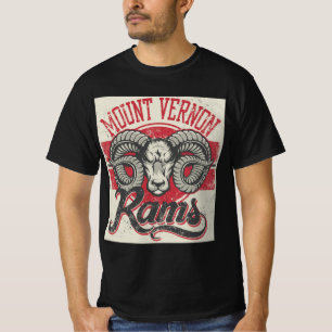 Camiseta gráfica de época de Mount Vernon Rams
