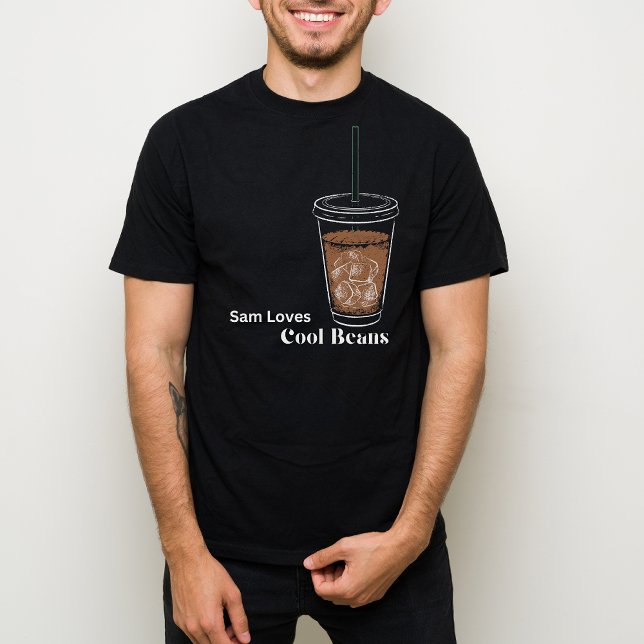 Camiseta Gráfica de esbozo de café picado de Guay Beans Lov (Subido por el creador)