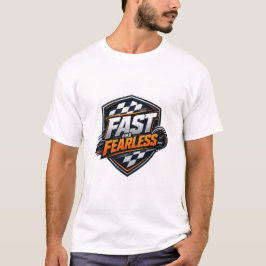 Camiseta gráfica de escudo de carreras 'Rápido y s