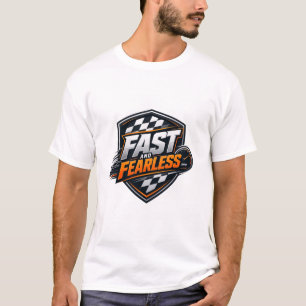Camiseta gráfica de escudo de carreras 'Rápido y s
