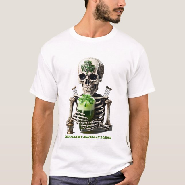 Camiseta gráfica de esqueleto corpulento eterno |  (Anverso)