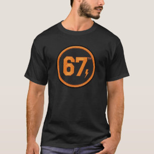 Camiseta gráfica de estilo con parche bordado 67