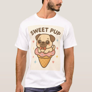 Camiseta Gráfica de estilo de personalizado de cachorro lin