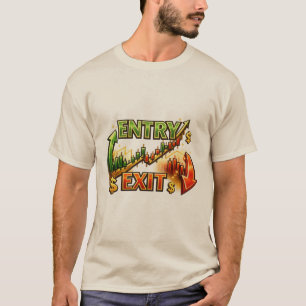 Camiseta gráfica de estrategia de trading de entra