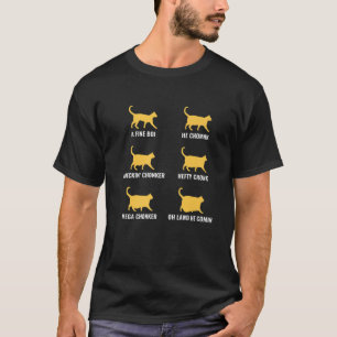 Camiseta Gráfica De Evolución De Gatos Graciosa Meme Chon