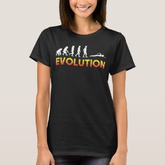 Camiseta Gráfica De Evolución Del Natación Amante De La Nat