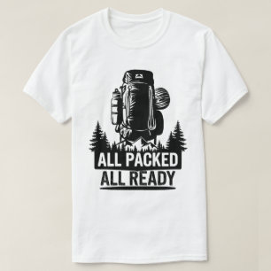 Camiseta Gráfica de excursión a la mochila Adventure Outdoo