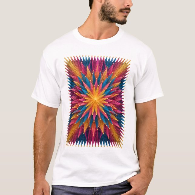 Camiseta gráfica de explosión de estrellas caleido (Anverso)