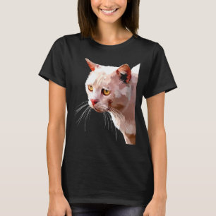 Camiseta Gráfica de felino colorido 1
