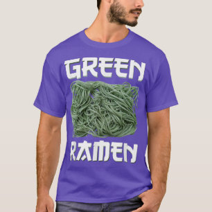 Camiseta Gráfica de fideos de Ramen verde para fanáticos de
