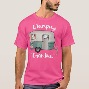 Camiseta Gráfica De Flamencos De Rv De La Abuela Cute Campi