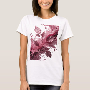 Camiseta gráfica de flores de plata limpias en jug