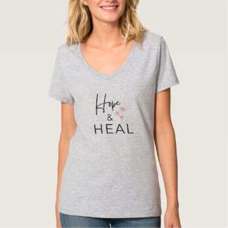 Camiseta gráfica de flores silvestres retro Hope a