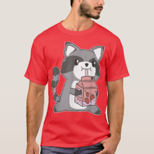 Camiseta Gráfica de fresa de leche Otaku Harajuku Japón Ani