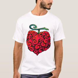 Camiseta gráfica de fruta de llama en forma de cor