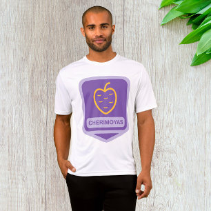 Camiseta Gráfica de frutas Cherimoya única personalizable
