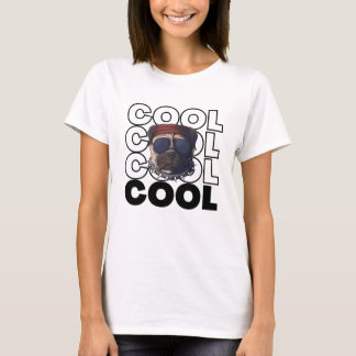 Camiseta gráfica de gafas de sol de pug genial par