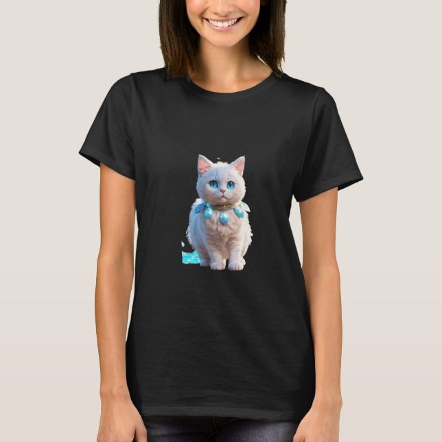 Camiseta gráfica de gato" (Anverso)