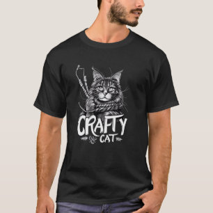 Camiseta Gráfica de gato astuto - Maine Coon con diseño de