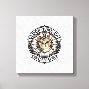 Camiseta Gráfica de Gato de Hora del Reloj Arte -