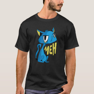 Camiseta Gráfica de Gato Meh para Gato